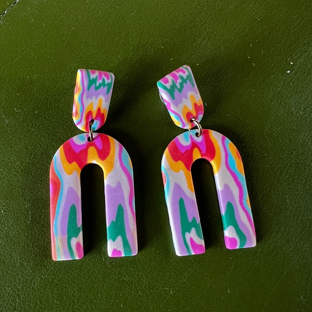 Colorful Abstract Earrings